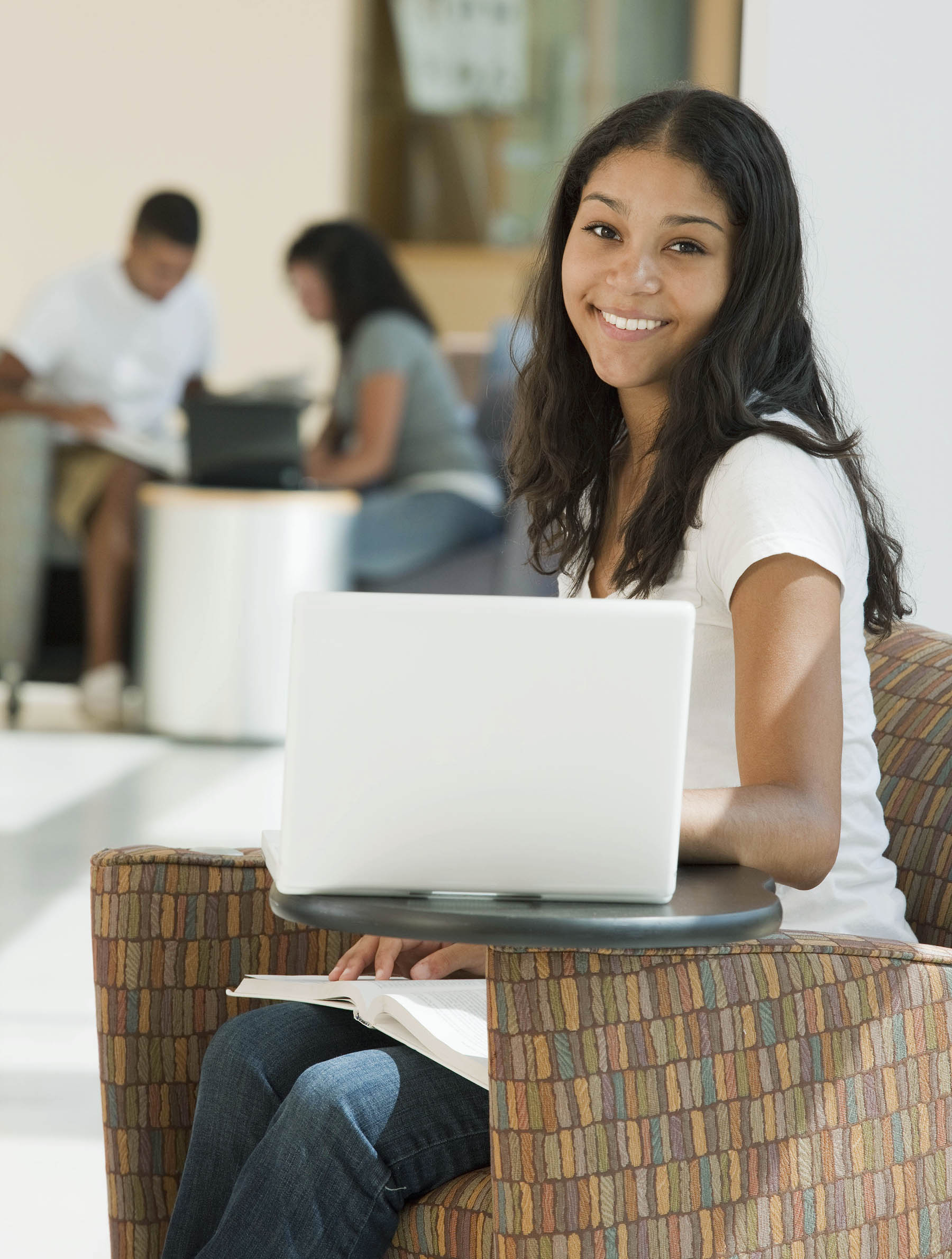 Student with laptop