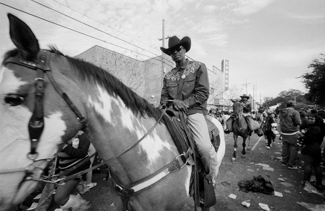 Tijani - Untitled Untitled - black and white photo of man on horse