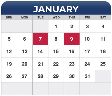 January Calendar