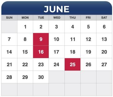 June Calendar