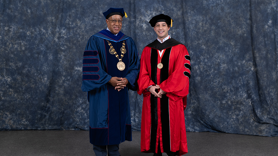 President Blanchard and Tomas Brian