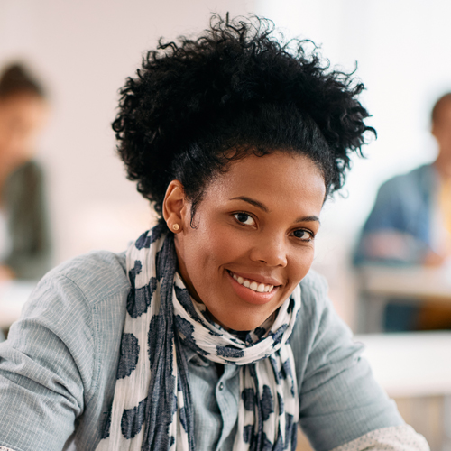 smiling student smiling student