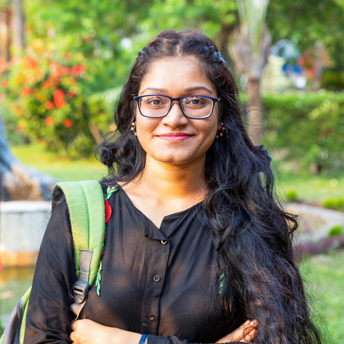 female student smiling at the camera female student smiling at the camera