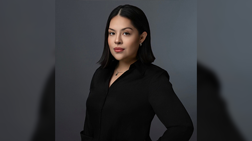 Bianca Juarez, Philosphy major in University of Houston-Downtown's Honor Program, smiles. 