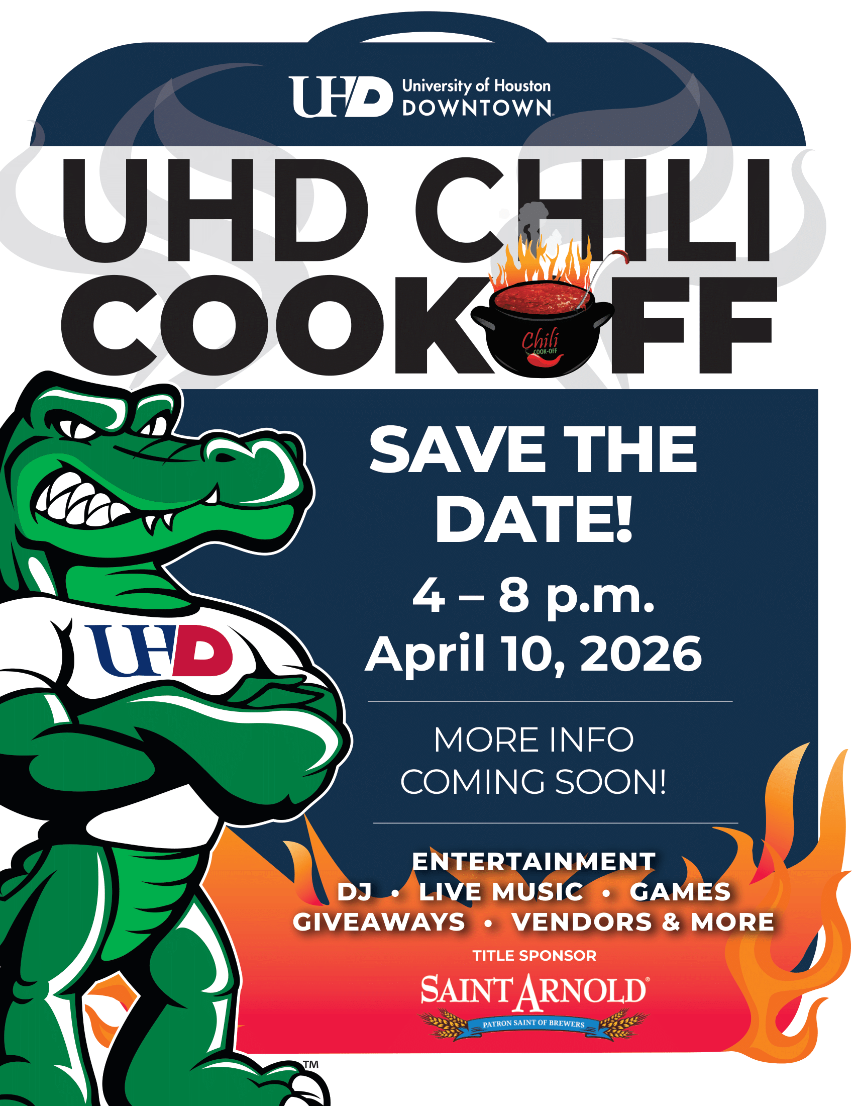 UHD Chili Cook-Off flyer graphic