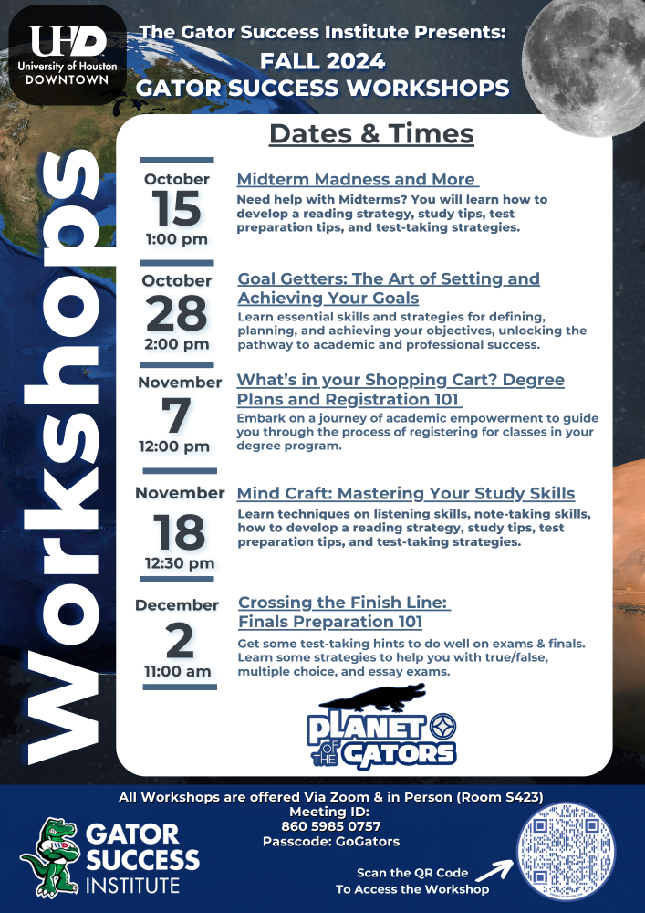 GSI Fall 2024 Success Workshops