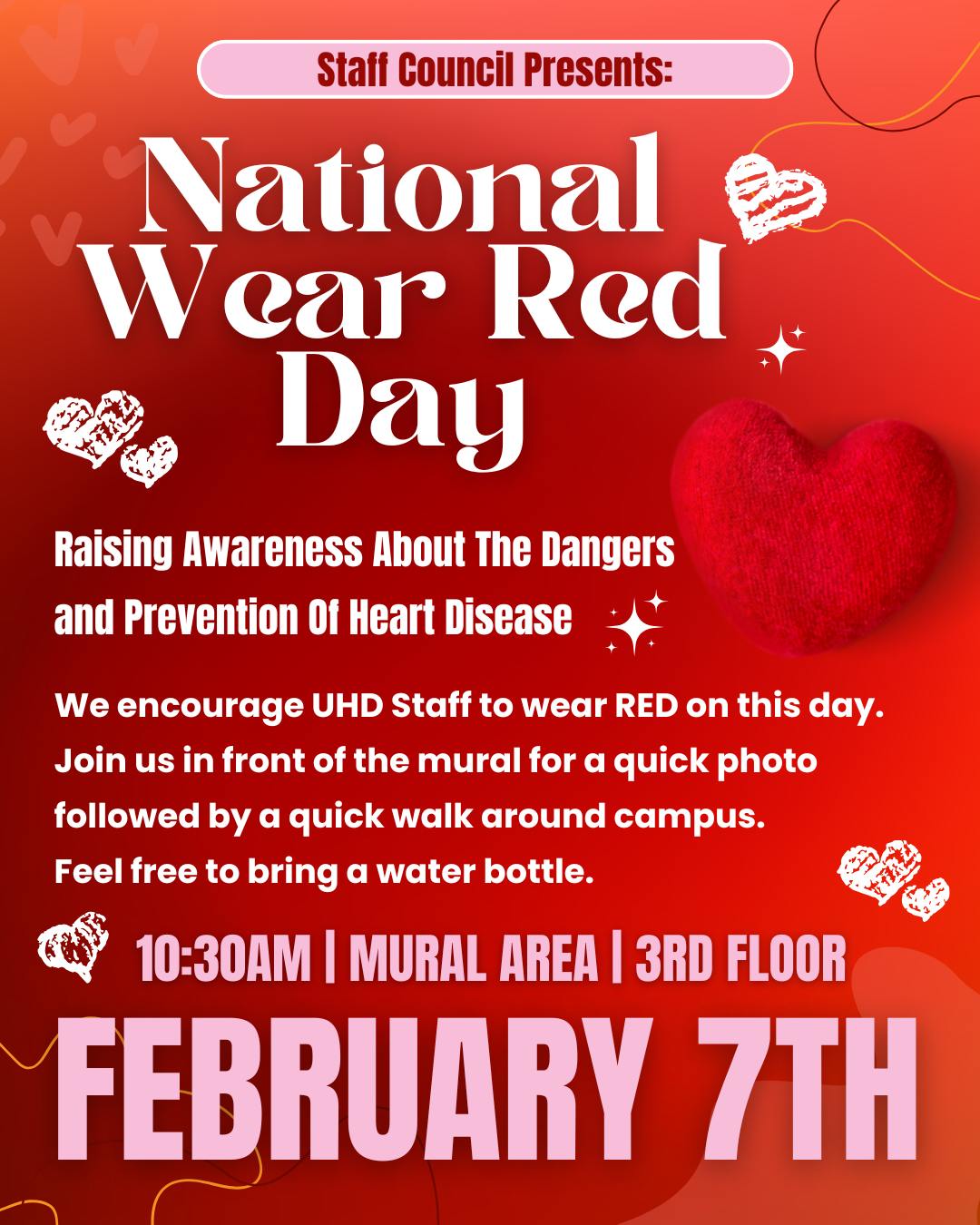 2025 UHD Wear Red Day flyer