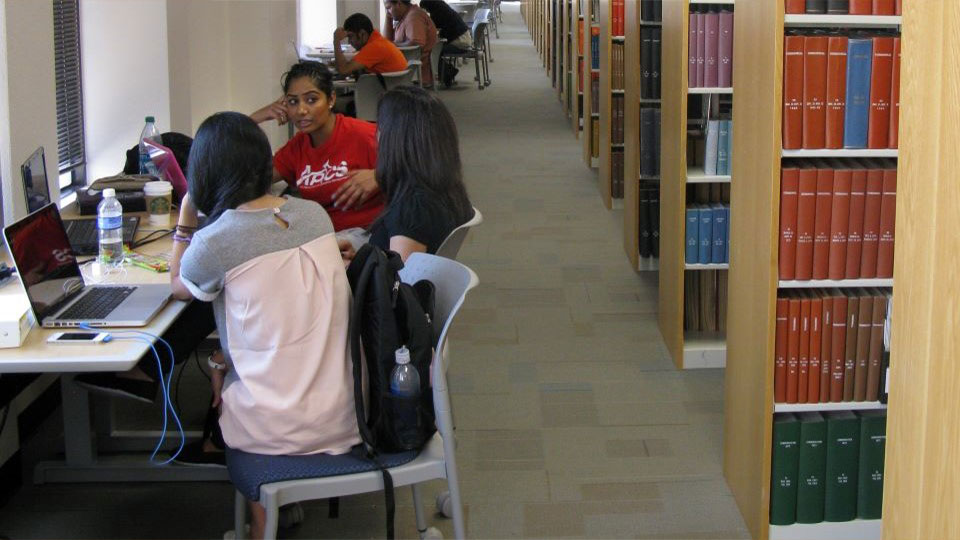 Students in the Library